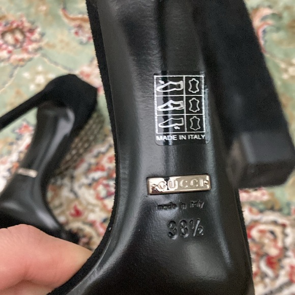 Gucci crystal ankle cuff heels - Picture 12 of 17